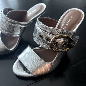 Kurt Geiger Silver mule sandal